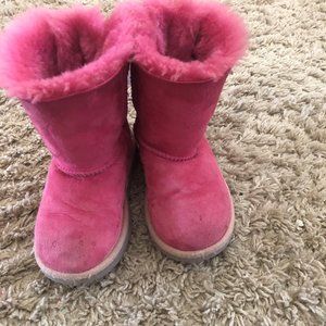 Pink UGG Bow Kids Sneakers